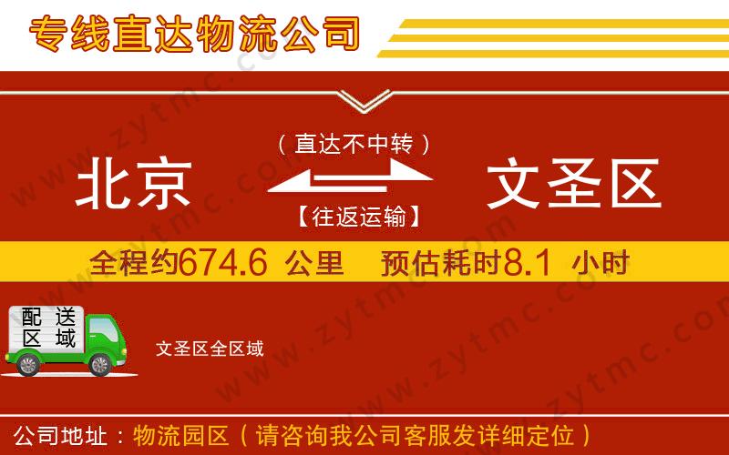 北京到文圣區(qū)物流專線