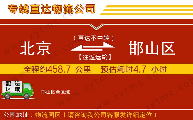 北京到邯山區(qū)物流專(zhuān)線(xiàn)
